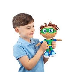 Super Why! Plush Whyatt Beanstall Doll Wyatt Green Willy Super Readers Licensed