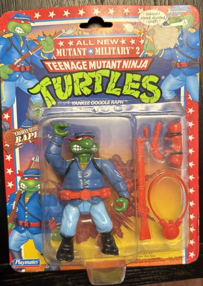 YANKEE DOODLE RAPH Teenage Mutant Ninja Turtles TMNT Playmates NEW READ