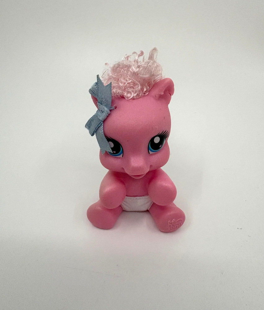 My Little Pony Baby Newborn Cuties MLP Hasbro Pinkie Pie In White Diaper 3”