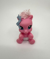 My Little Pony Baby Newborn Cuties MLP Hasbro Pinkie Pie In White Diaper 3”