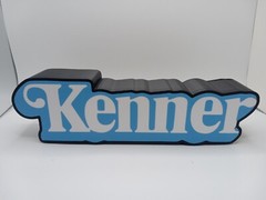 Retro Kenner logo lightbox sign for vintage Star Wars action figure displays