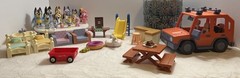 Bluey – Friends & Family Figures, Car, Furniture And Accessories Lot