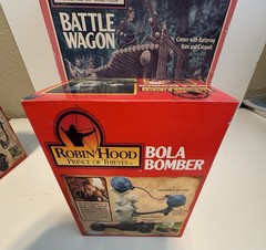 Kenner Robin Hood Battle Wagon Net Launcher Bola Bomber Figures Sealed! Lot (B)