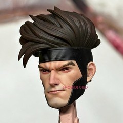 1/12 Custom Painted Gambit Head Carving For 6”Mafex ML Action Figure(No Figure)