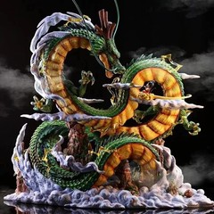 24cm Dragon Ball Shenron & Goku PVC Action Figure Collectible Model No Box