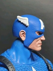 HEAD ONLY Marvel Legends Captain America Alex Ross Style Head custom painted