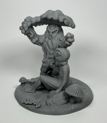 Attack of The Mushroom People Mushroom Monster and Ukulele Girl Paintable Toy