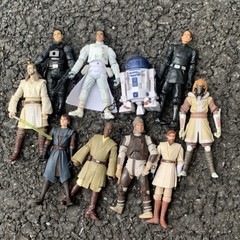 LOT 10 STAR WARS HAN SOLO Snow trooper CAD BANE Death Star OBIWAN FIGURE Rare