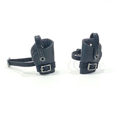 SU-LH-BLK: 1/12 Black Leg Gun Holsters x 2 (Left & Right) for 6″ muscular body