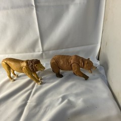 Jumanji Moving Animal Action Figure Lot Of 4 Bear, Lion, Tiger Panther Big Cats