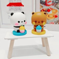 MITAO Panda YIER Bubu and Dudu Cute Sweet Couple Figure Desktop Deco Art Toy