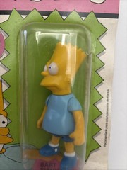 1991 Bart Simpson Glasslite BraziI Sealed On Card L RARE Unique Layout Artwork