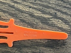 1983 MOTU Faker Orange Power Sword Accessory Made Malaysia