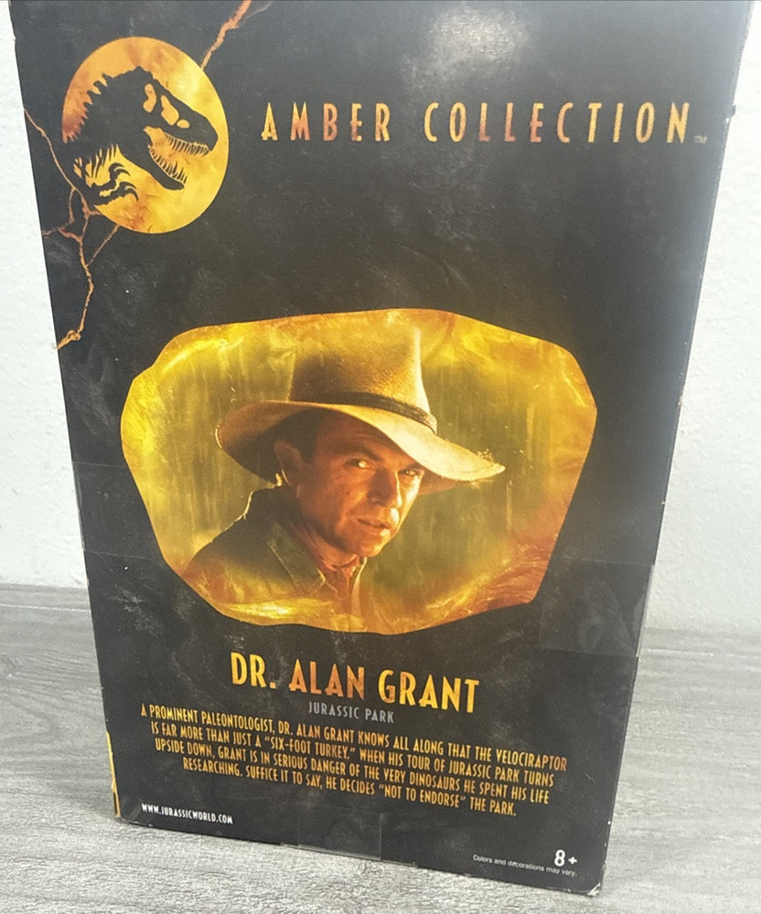 Jurassic World Amber Collection Dr. Alan Grant 6 in Action Figure NEW Retired
