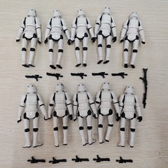 10pcs 3.75″ Star Wars Stormtroopers OTC Trilogy +11 Guns – Full Articulated