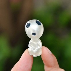 10pcs Luminous Resin Ghost Figures, Miniature Alien Decor