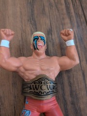 Galoob 1990 Sting WCW Series 1 Figure UK Exclusive Orange Pants Variant w/belt