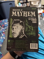 2022 Super 7 ReAction Vincent Price Master of Mayhem 3.75″ Figure New Sealed