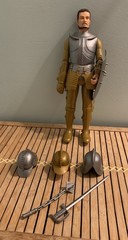Vintage Marx 1960’s Gold Knight Sir Gordon Noble Series 1968 Figure Silver Toy