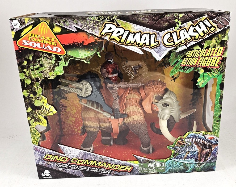 Lanard Toys Primal/Jurassic Clash: Dino Commander (Mammoth – 1:18 Scale)