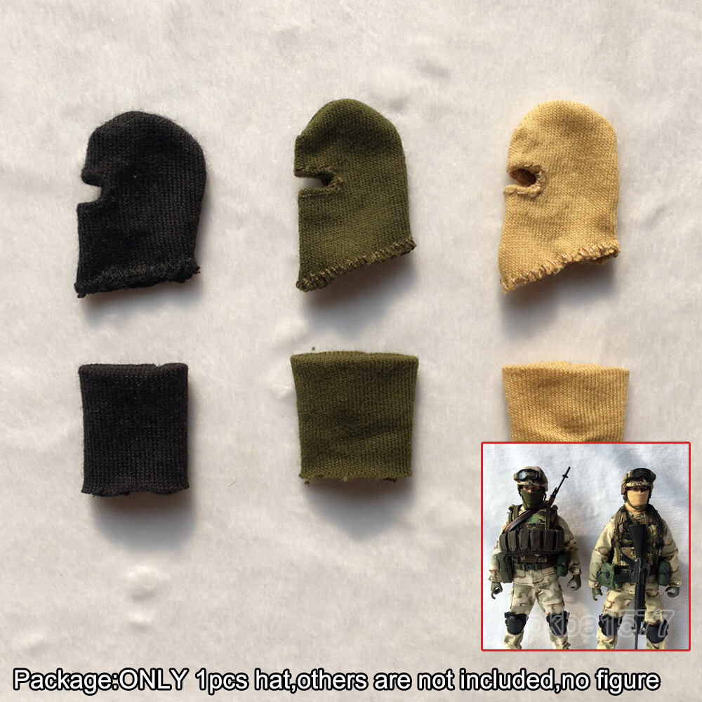 Handmade 1/12 Scale Balaclava Hat Face Mask Scarves For 6″ CrazyFigure Accessory