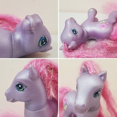 Hasbro My Little Pony G3 PETAL BLOSSOM 2003 Super Long Hair Pony