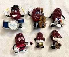 California Raisins PVC Figures Lot of 4 Vintage 1987 CALRAB