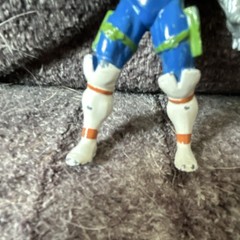 Blue Silver White Cyborg Armored Soldier Action Figure – Orange Green metal