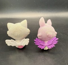 Tic Tac Toy XOXO Blip Friends Glitter Figures & Pets – LOT OF 6 With 2 Wings