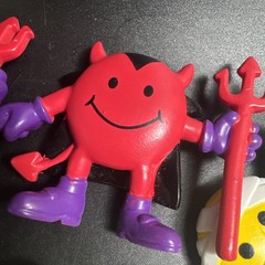 10 Pieces Smiley Face PVC Figures Mummy Dracula Pumpkin Devil Witch Halloween
