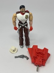 Cops N Crooks Vintage 1988 Hasbro Sundown 6” Action Figure Hat Gun Backpack F2