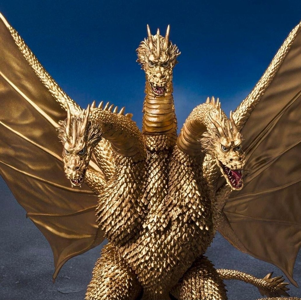 SH MonsterArts King Ghidorah 1972 Godzilla vs Gigan Bandai Premium New Unopened