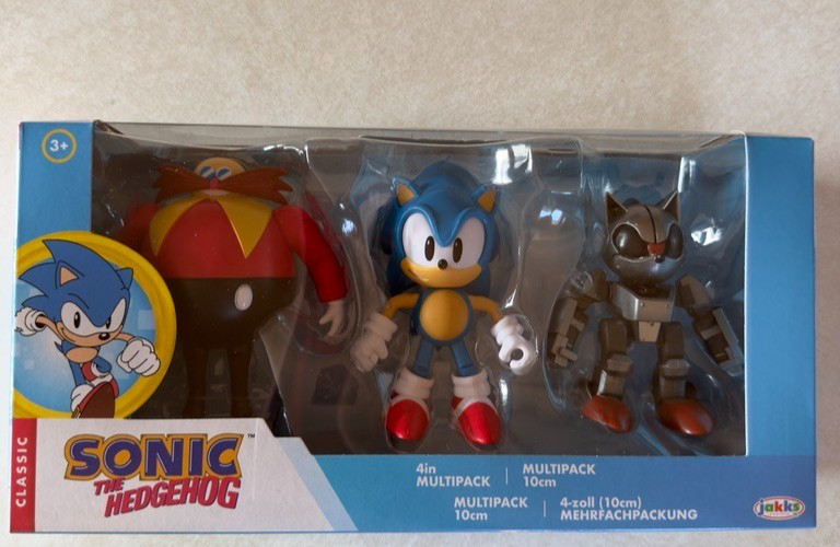 JAKKS Pacific Sonic The Hedgehog 30th Anniversary – Sonic, Mecha Sonic, etc NMIB