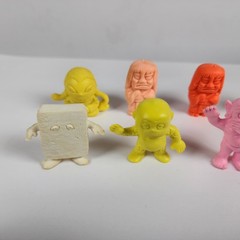 Lot of 8 Gegege No Kitaro Rubber Eraser Japanese Keshi Mini Figures