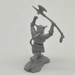 Barbarian Warrior Minis Miniature Unpainted Fantasy D&D Tabletop Games 2 inch