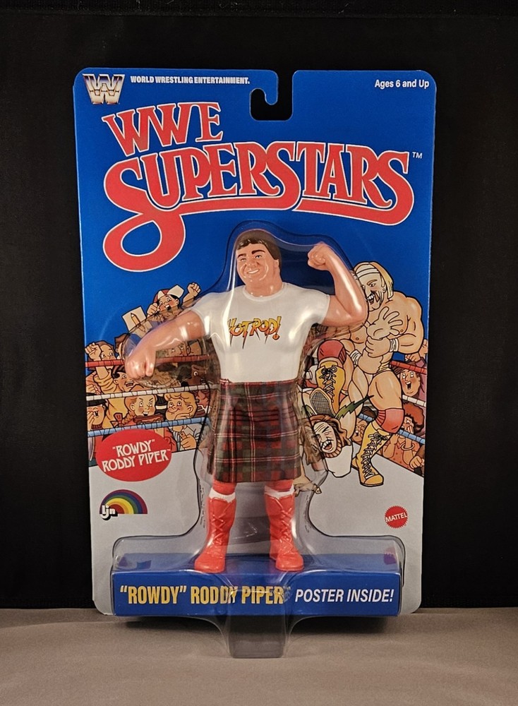 ROWDY RODDY PIPER 2026 LJN WWE SUPERSTARS RETRO FIGURE WWF BLUE CARD NEW