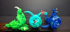 Bakugan Lot of 6 — Ventus Aquos Haos Darkus — 300G–620G Battle Brawlers