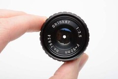 Shinker 50mm f3.5 Enlarging lens in jewel case, Mint-