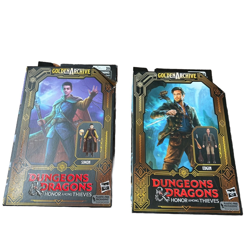 Dungeons & Dragons Honor Among Thieves Golden Archive Simon & Edgin Figures