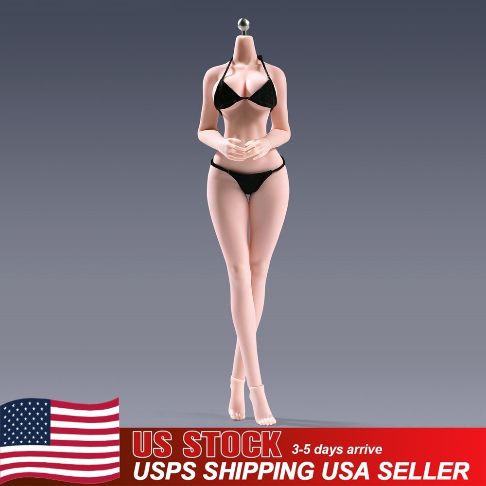 USA 1/12 Large Bust Breast Plump Hip Seamless Girl 6inch Female Figure Body Toys