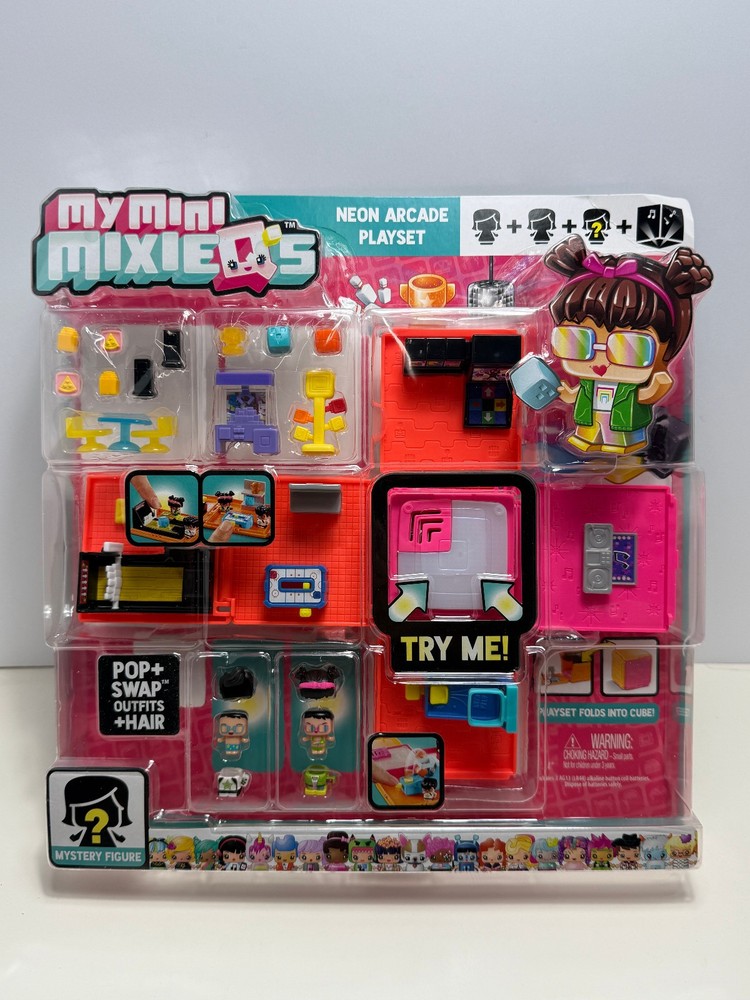 My Mini MixieQ’s NEON ARCADE PLAYSET Bowling Hockey Dance Floor DJ Mixie Q’s