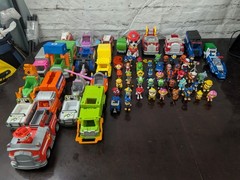 Paw Patrol Huge Lot Vehicles Figures Accessories Plush Bundle 69 Pc Set