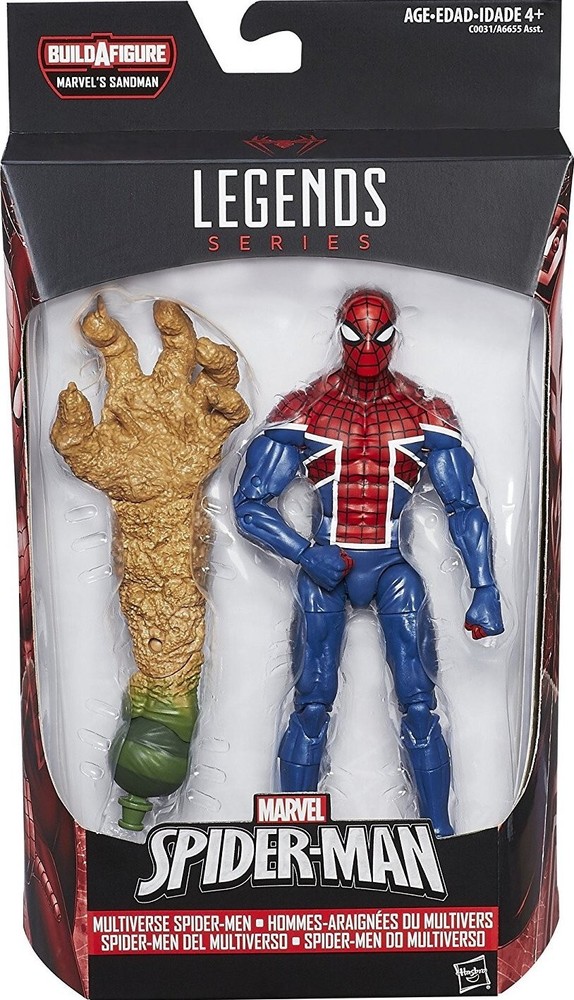 2016 Marvel Legends Spider-Man UK United Kingdom England Multiverse Sandman BAF
