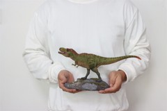 1/35 Tyrannosaurus Rex VS Therizinosaurus Dinosaur Model Animal GK Decor Figure
