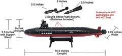 16.5″ Toy Submarine with Sound Effects and 33″ Aircraft Carrier + 18 Jets Combo
