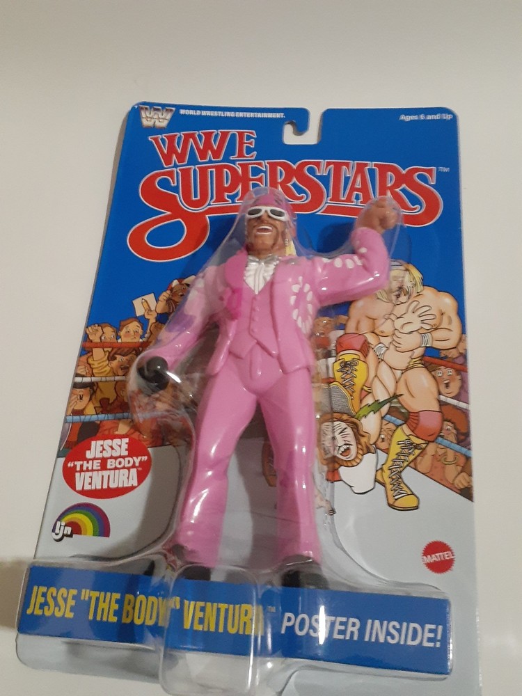 Mattel WWE Superstars Jesse “The Body” Ventura LJN Wrestling Action Figure New