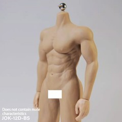 JIAOU DOLL 1/6 Seamless Male Body Doll Male Figure Fit 12″ For Phicen Hot Toys