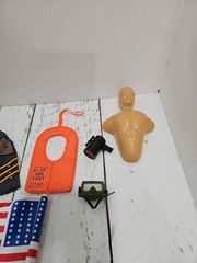 VTG GI Joe Lot 12″ Inch Doll Accessories Radios Bags Goggles