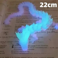 3D Printed Luminous Dragon Glow in Dark Articulated Desk Decor Kids Gift