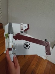 2008 Star Wars V-19 Torrent Starfighter W/ Jorg Sacul Pilot Missing 1 Missile